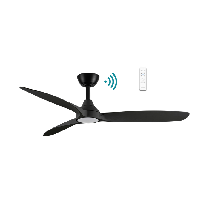 Martec Seaforth DC 52″ Smart Ceiling Fan With WIFI Remote Control + LED light - Matt Black