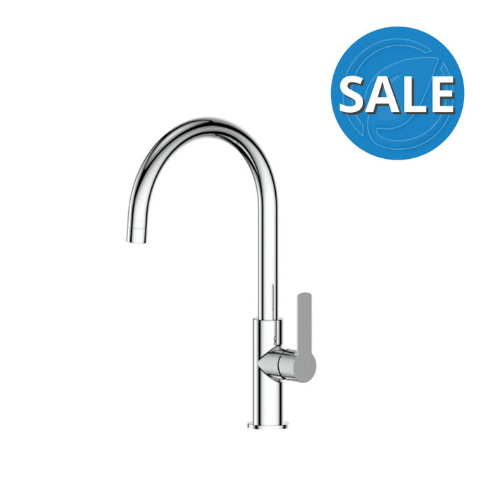 Green Astro II Gooseneck Sink Mixer Chrome