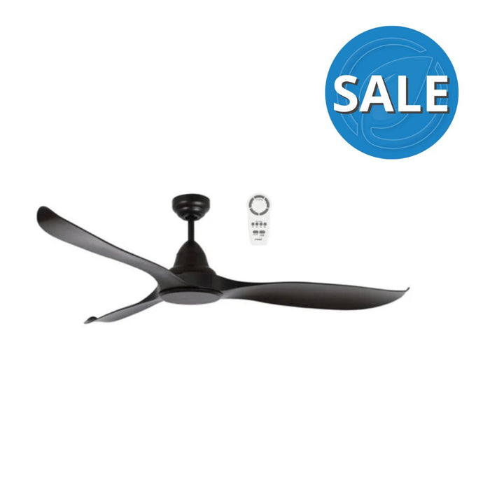 Martec Wave DC Ceiling Fan - Matt Black