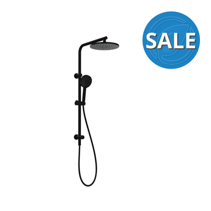 Parisi Envy II Shower Column with Sliding Hand Shower & Push Button Diverter - Matt Black