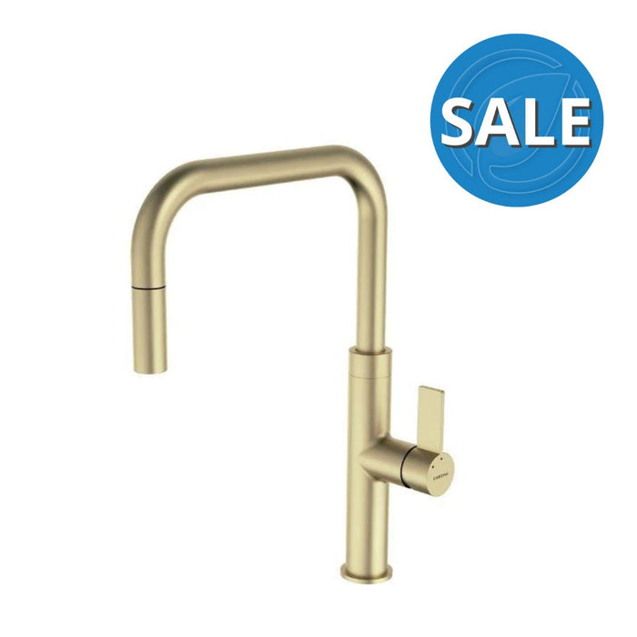 Caroma Urbane II Pull Out Sink Mixer - Brushed Brass