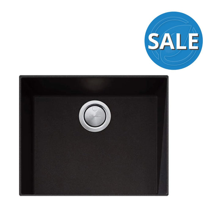 Oliveri Santorini Black Large Bowl Undermount Sink