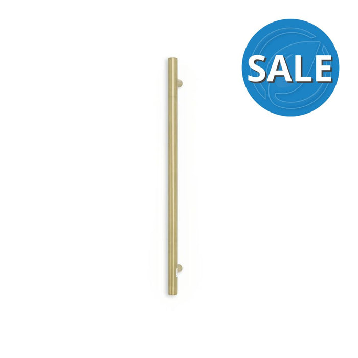 Radiant Vertical Single Towel Rail 40 x 950mm - Light Gold