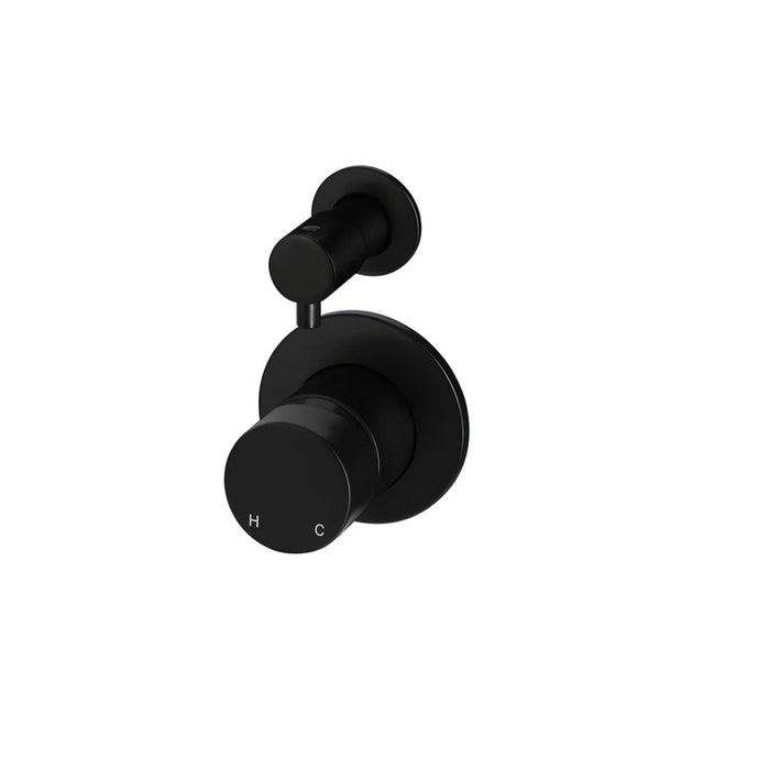 Meir Round Diverter Mixer Pinless Handle -Matte Black