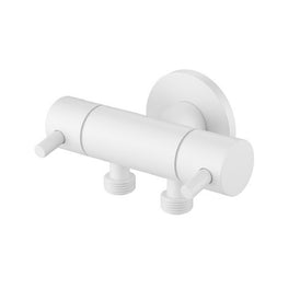 Linkware Dual Mini Cistern Cock - White