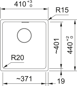 Franke Maris Single Bowl Sink - Matte black