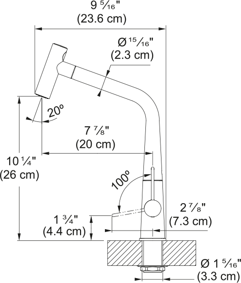 Franke Icon Pull-Out Chrome Tap
