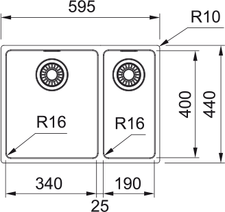 Franke Maris 1 & 1/2 Bowl Sink