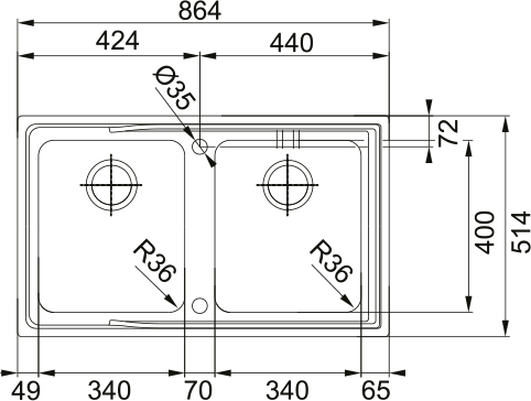 Franke Aton Double Bowl Sink