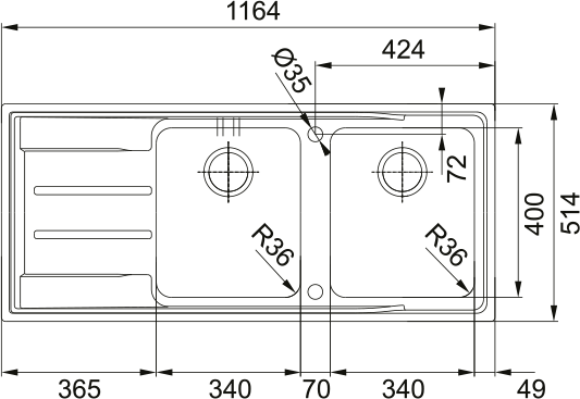 Franke Aton Double Bowl Sink