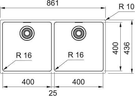 Franke Maris Double Bowl Sink