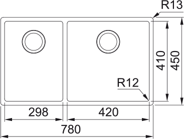 Franke Bolero 1 & 1/2 Bowl Sink