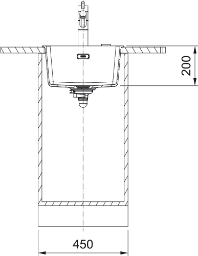 Franke Maris Single Bowl Sink - Matte black