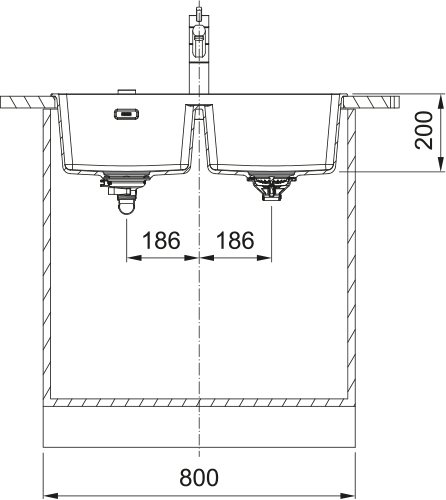 Franke Maris Double Bowl Sink - Onyx