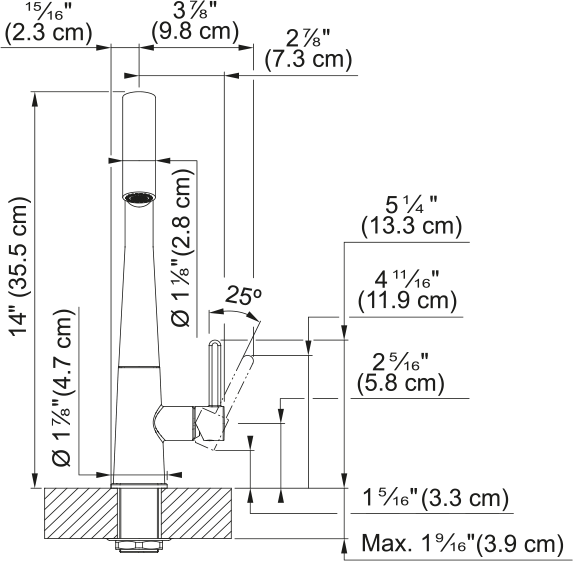 Franke Icon Pull-Out Matte Black Tap
