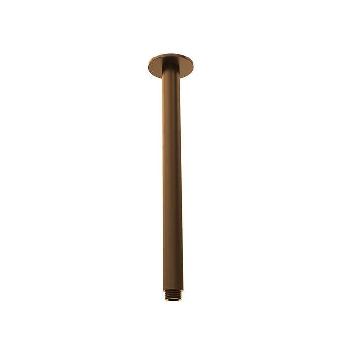 Parisi Tondo Ceiling Shower Arm 300mm - Matt Bronze