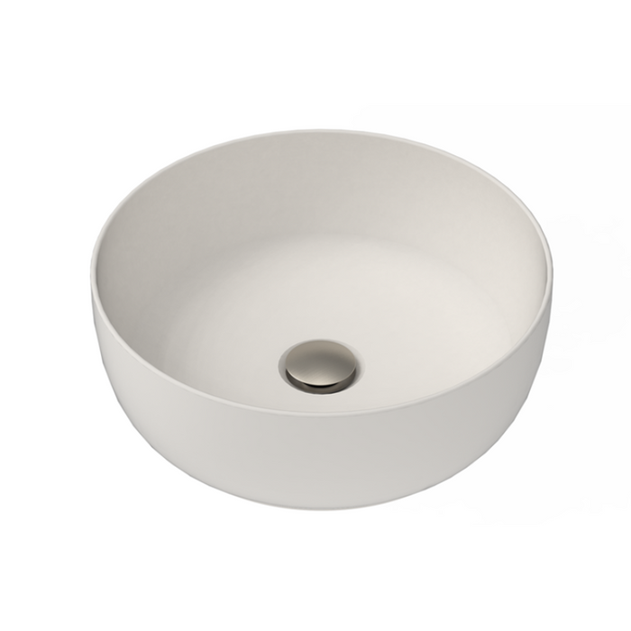 ADP Glam 390mm Round Above Counter Basin - Matte Pearl