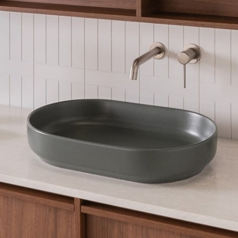 ADP Marilyn 550mm Above Counter Basin - Matte Forest