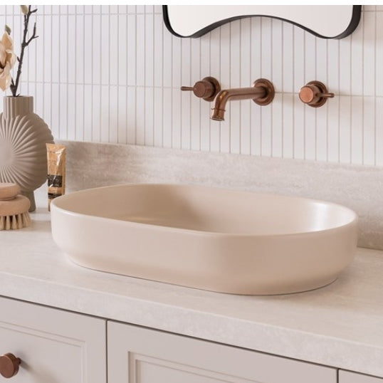 ADP Marilyn 550mm Above Counter Basin - Matte Ivory
