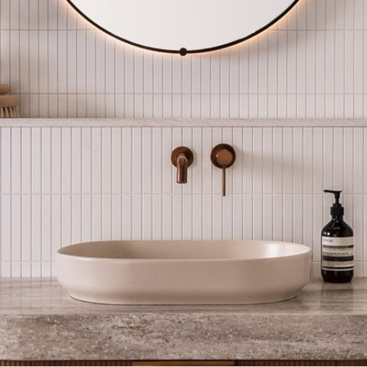 ADP Marilyn 550mm Above Counter Basin - Matte Ivory