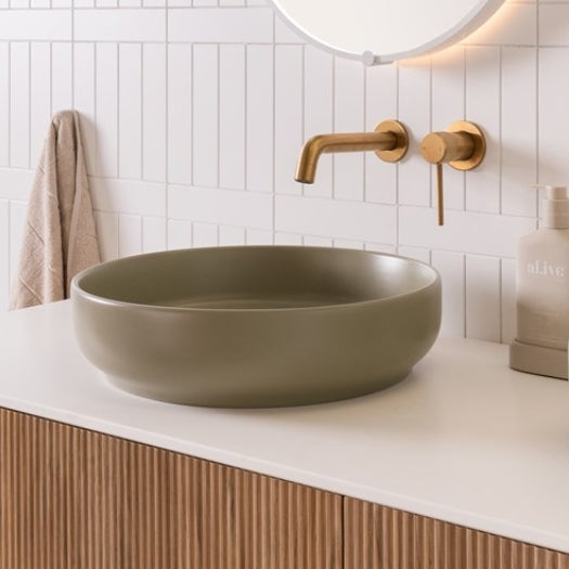 ADP Monroe 400mm Above Counter Basin - Matte Olive