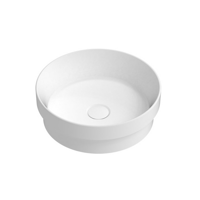 ADP Monica 355mm Ceramic Semi-Inset Basin - White