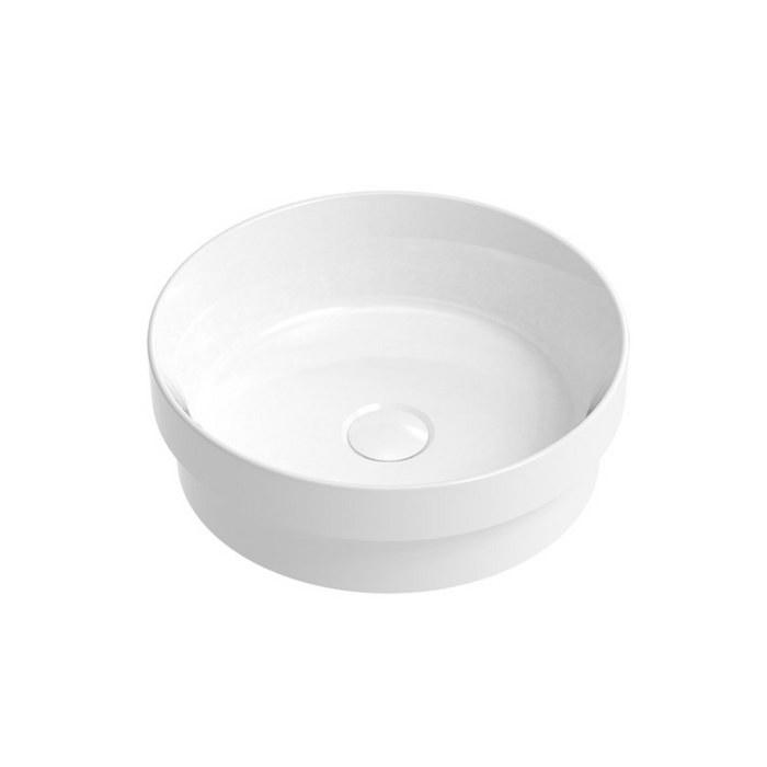ADP Monica 355mm Ceramic Semi-Inset Basin - White