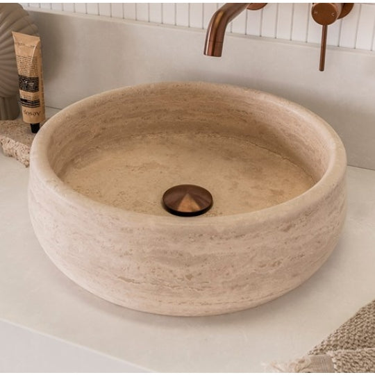 ADP Arlo 400mm Above Counter Basin - Travertine