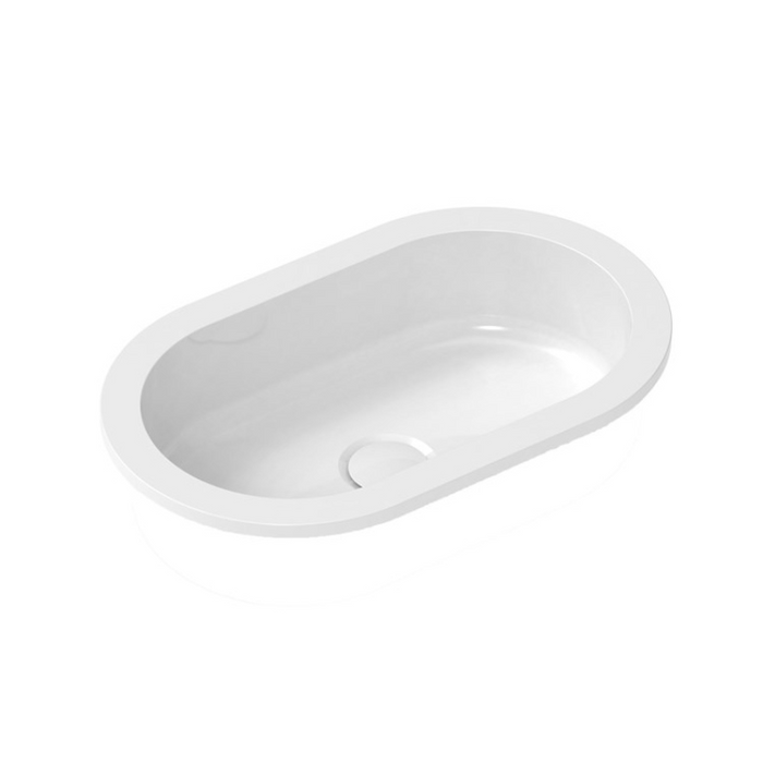 ADP Isla 450mm Solid Surface Inset Basin - White