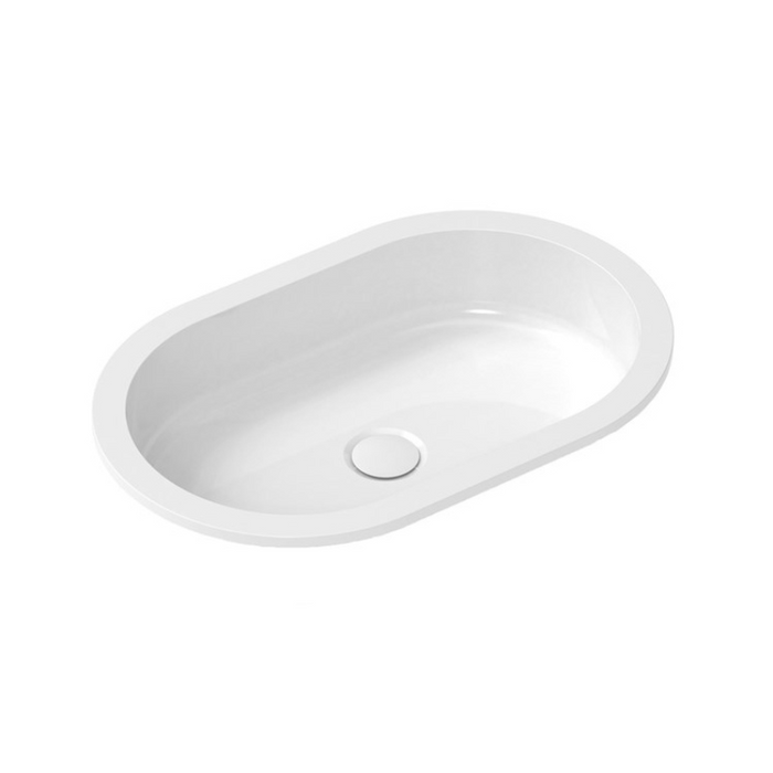 ADP Mila 545mm Solid Surface Inset Basin - White
