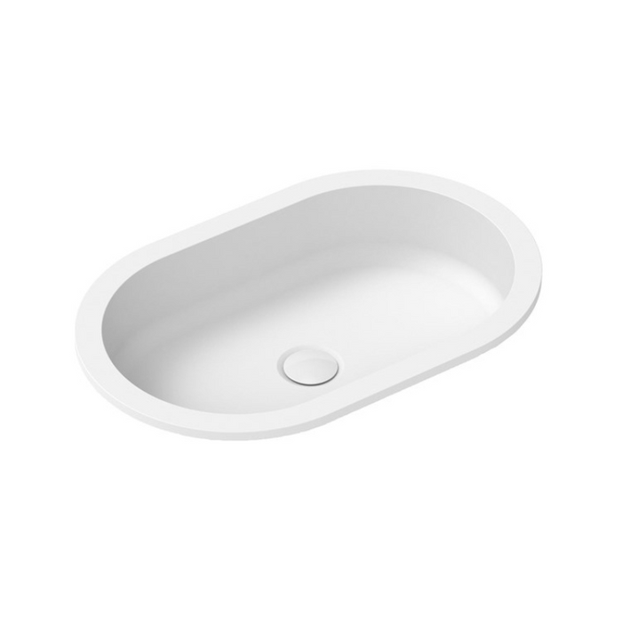 ADP Mila 545mm Solid Surface Inset Basin - White