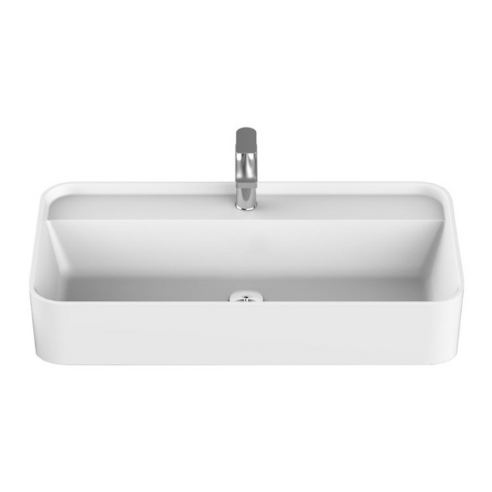 ADP Miya 750mm Semi-Recessed Basin - White