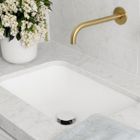 ADP Glory 545mm x 355mm Undermount Solid Surface Basin White