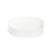 Tiffany Pill Shaped Basin 500 - Matte White-BEQPI2-MW-blue-leaf-bathware