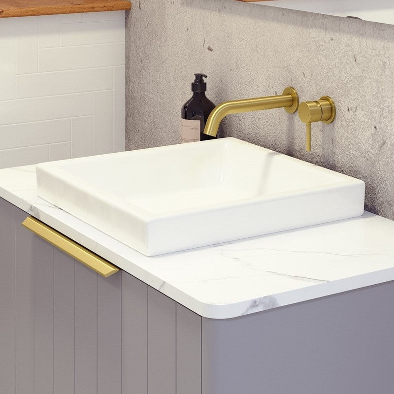 Timberline Arcade Semi-Inset Basin - White Gloss