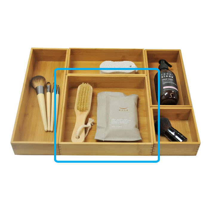 Timberline Bamboo Storage Tray - 200 x 200mm-BBB-ORG-200-200-blue-leaf-bathware