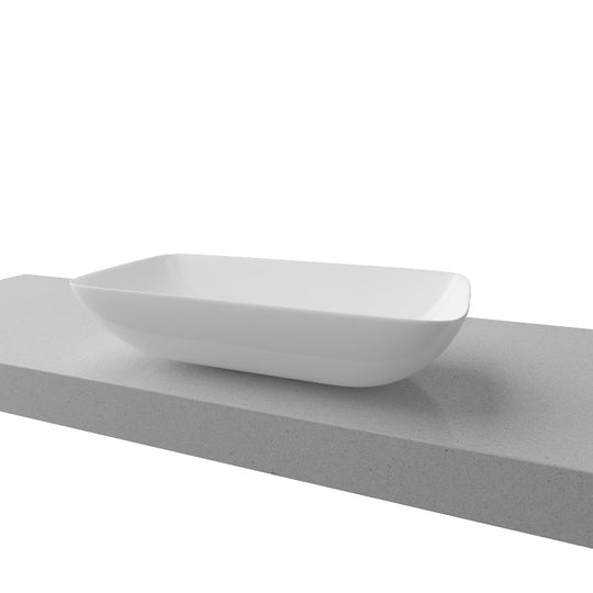 Timberline Bloom Above Counter Basin - White Gloss