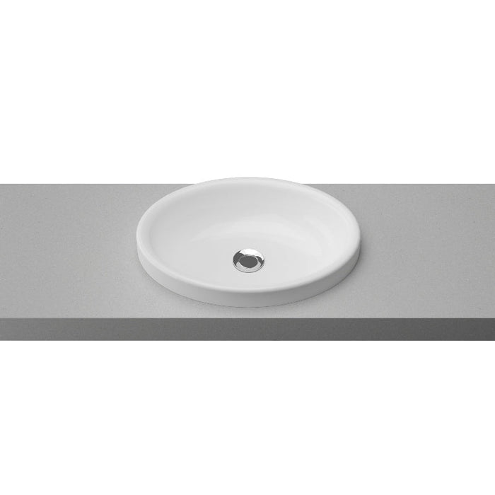 Timberline Coast Semi-Inset Basin - White Gloss-COA-BS-495-WG-U-blue-leaf-bathware