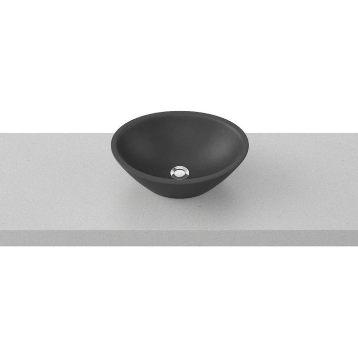 Timberline Elite Above Counter Basin - Black Matt-ELI-BS-415-BKM-U-blue-leaf-bathware