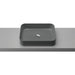 Timberline Enchant Above Counter Basin - Grey Matt-ENC-BS-500-GM-U-blue-leaf-bathware