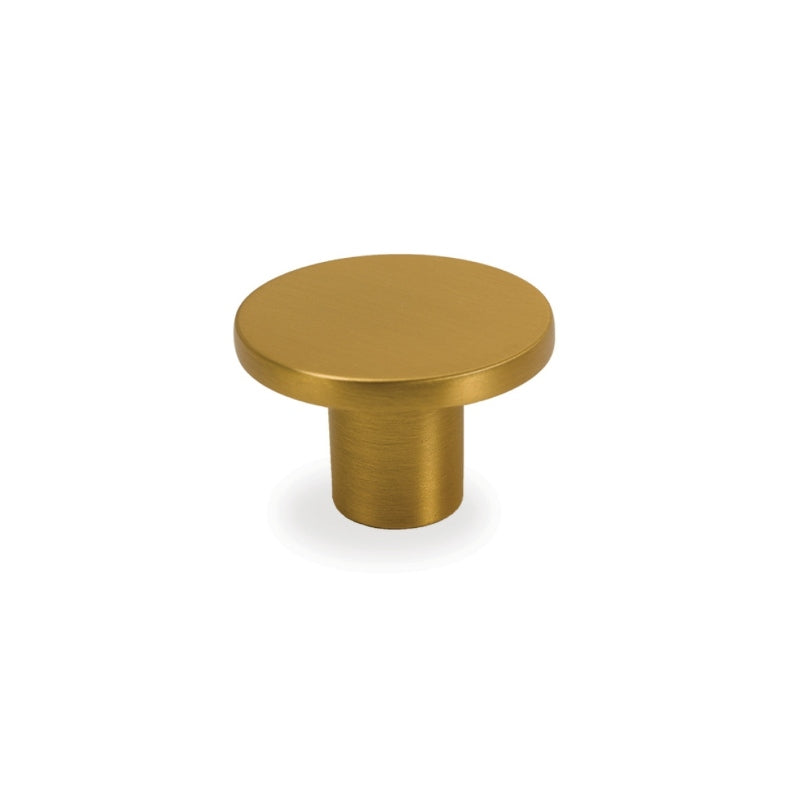 Timberline Flat Knob Handle - Satin Gold