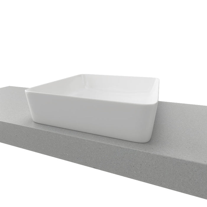 Timberline Florent Above Counter Basin - White Gloss-FLO-BS-400-WG-S-blue-leaf-bathware