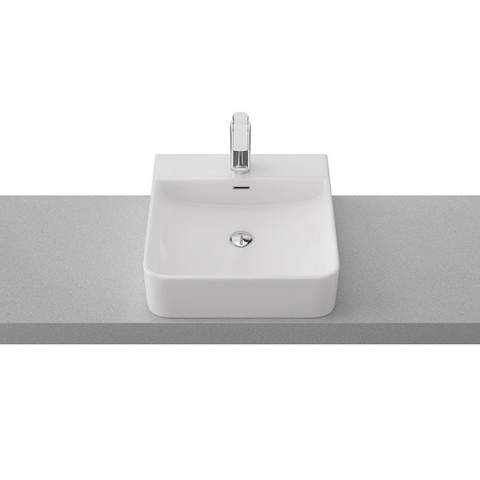 Timberline Iconic 420mm Above Counter Basin - White Gloss-ICN-BS-420-WG-S-blue-leaf-bathware