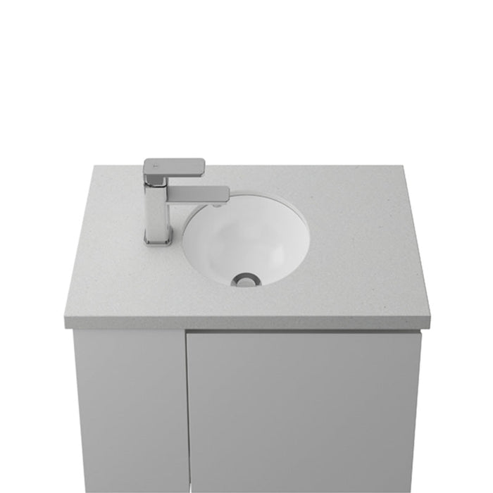 Timberline Mini Round Undermount Basin - White Gloss-MRO-BS-255-WG-S-blue-leaf-bathware