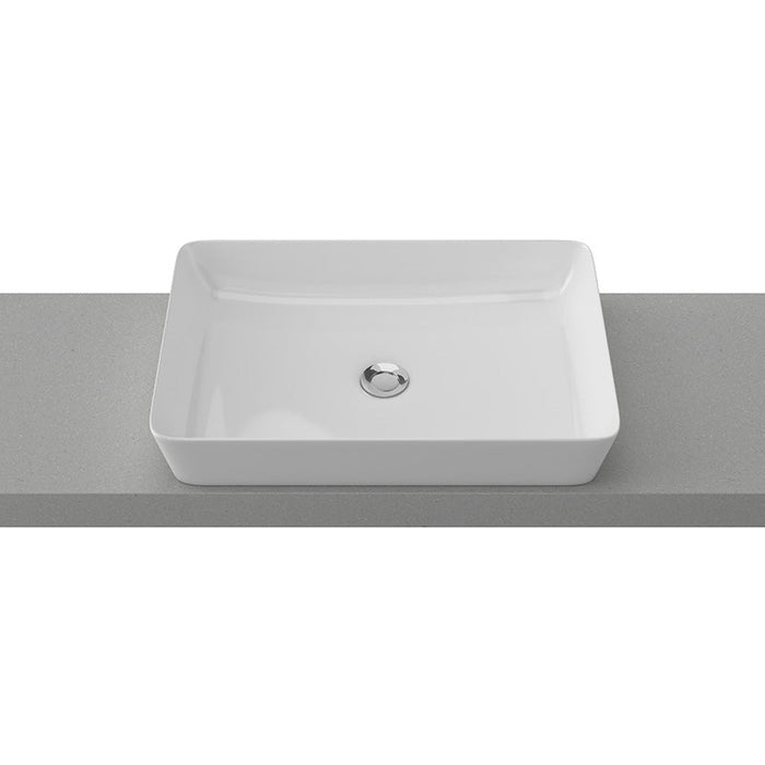 Timberline Quill Above Counter Basin - White Gloss-QUI-BS-600-WG-S-blue-leaf-bathware