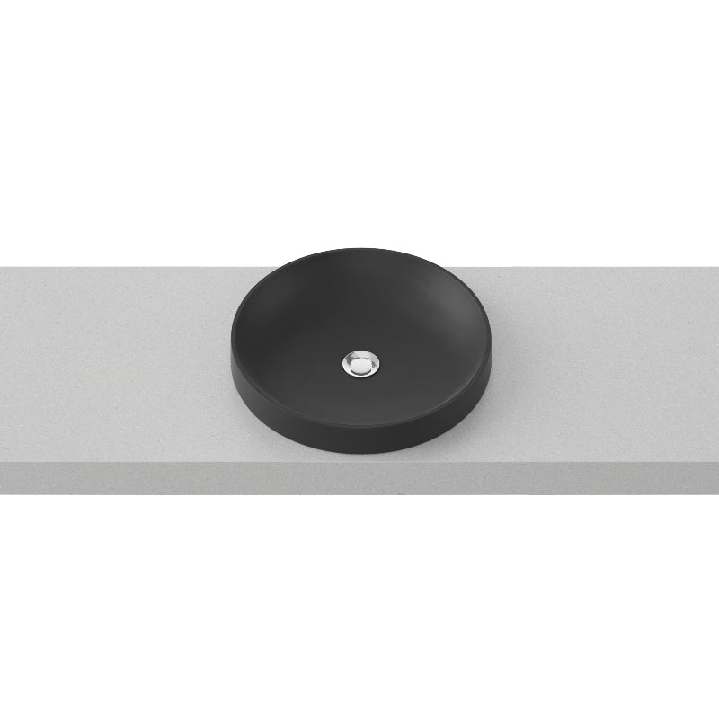 Timberline Radius Semi-Inset Basin - Black Matt