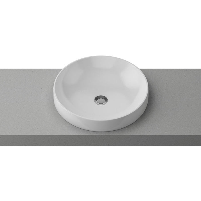 Timberline Radius Semi-Inset Basin - White Gloss-RAD-BS-400-WG-S-blue-leaf-bathware