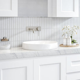 Timberline Radius Semi-Inset Basin - White Matt-RAD-BS-400-WM-U-blue-leaf-bathware