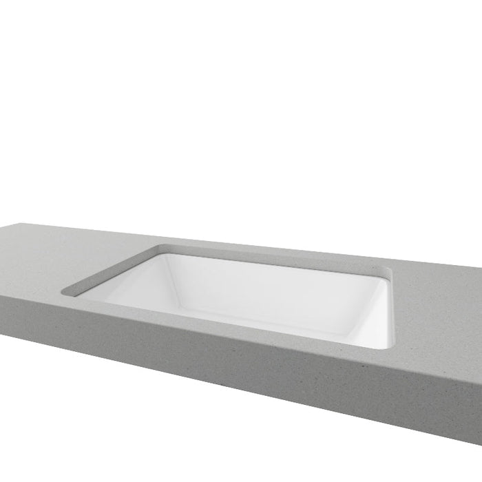 Timberline Rectangle Undermount Basin - White Gloss-REC-BS-530-WG-S-blue-leaf-bathware