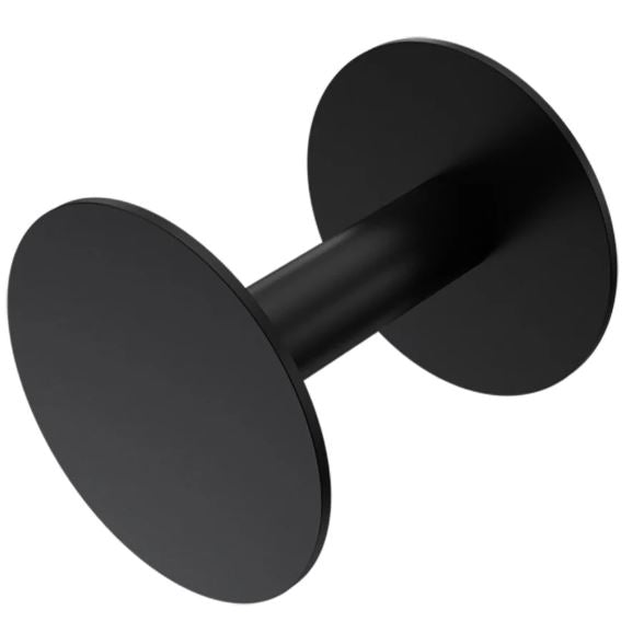 Parisi Ellisse Toilet Roll Holder (Round) - Matt Black
